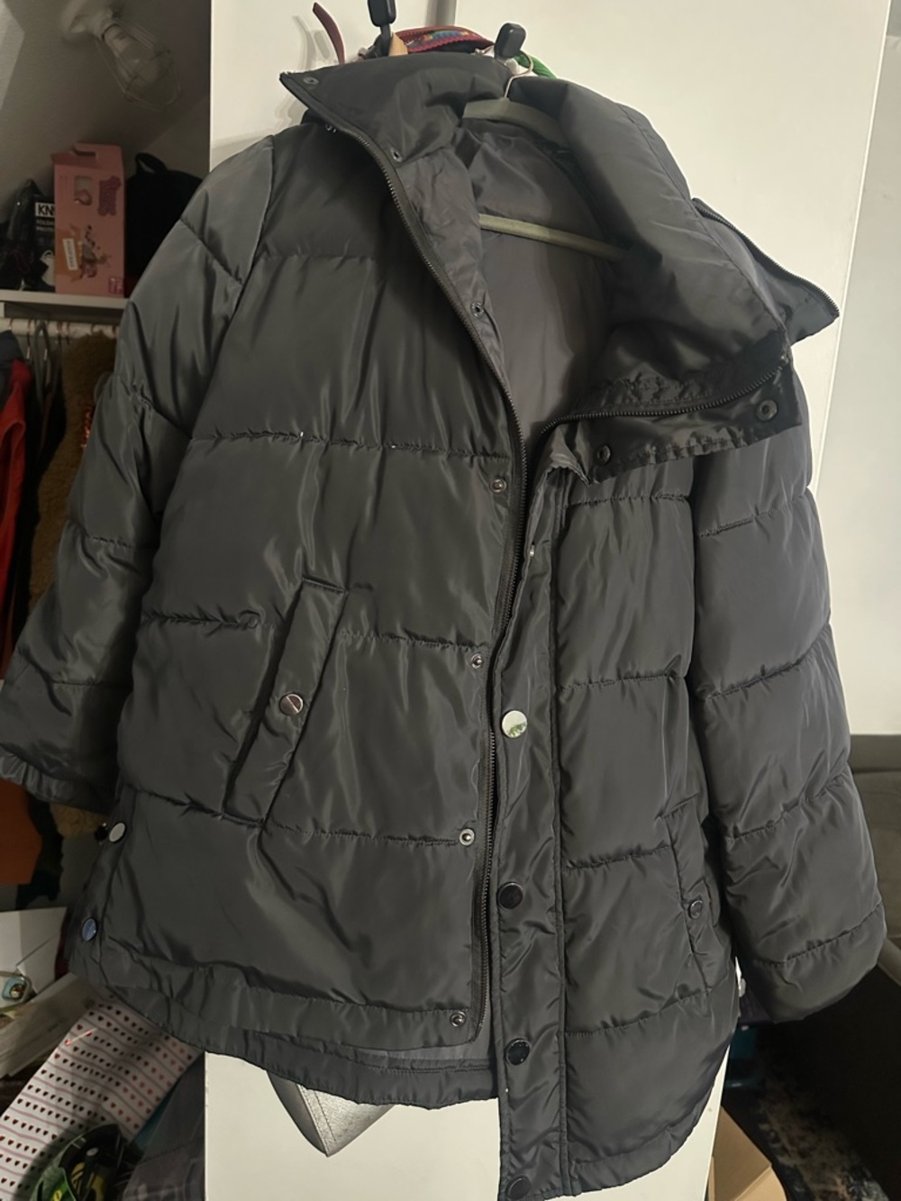 Universal Standard Rainier Puffer Jacket - Dark Gray